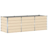 Vidaxl plantenbak ivoor 240 x 80 x 75 cm staal