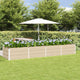 Vidaxl plantenbak ivoor 320 x 80 x 45 cm staal