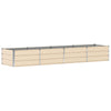Vidaxl plantenbak ivoor 320 x 80 x 45 cm staal