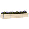 Vidaxl plantenbak ivoor 320 x 80 x 45 cm staal