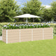 Vidaxl plantenbak ivoor 320 x 80 x 75 cm staal