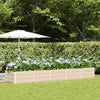 Vidaxl plantenbak ivoor 400 x 80 x 45 cm staal