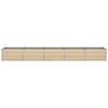 Vidaxl plantenbak ivoor 400 x 80 x 45 cm staal