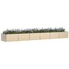 Vidaxl plantenbak ivoor 480 x 80 x 45 cm staal