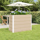 Vidaxl plantenbak ivoor 100 x 50 x 75 cm gegalvaniseerd staal