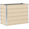 Vidaxl plantenbak ivoor 480 x 50 x 45 cm gegalvaniseerd staal