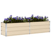 Vidaxl plantenbak ivoor 480 x 50 x 45 cm gegalvaniseerd staal