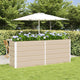 Vidaxl plantenbak ivoor 195 x 50 x 75 cm gegalvaniseerd staal