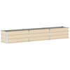 Vidaxl plantenbak ivoor 480 x 50 x 45 cm gegalvaniseerd staal