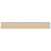 Vidaxl plantenbak ivoor 385 x 50 x 45 cm gegalvaniseerd staal - afbeelding 3