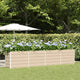 Vidaxl plantenbak ivoor 385 x 50 x 75 cm gegalvaniseerd staal