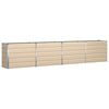Vidaxl plantenbak ivoor 480 x 50 x 45 cm gegalvaniseerd staal