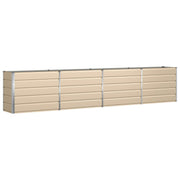 Vidaxl plantenbak ivoor 385 x 50 x 75 cm gegalvaniseerd staal - afbeelding 2