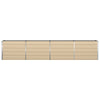Vidaxl plantenbak ivoor 480 x 50 x 45 cm gegalvaniseerd staal