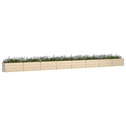 Vidaxl plantenbak ivoor 770 x 50 x 45 cm gegalvaniseerd staal - afbeelding 3