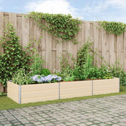 Vidaxl plantenbak ivoor 290 x 100 x 45 cm gegalvaniseerd staal - afbeelding 1