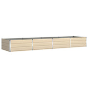Vidaxl plantenbak ivoor 385 x 100 x 45 cm gegalvaniseerd staal - afbeelding 2