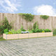 Vidaxl plantenbak ivoor 480 x 100 x 45 cm gegalvaniseerd staal