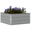 Vidaxl plantenbak lichtgrijs 100 x 100 x 45 cm staal
