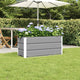 Vidaxl plantenbak lichtgrijs 100 x 40 x 45 cm staal