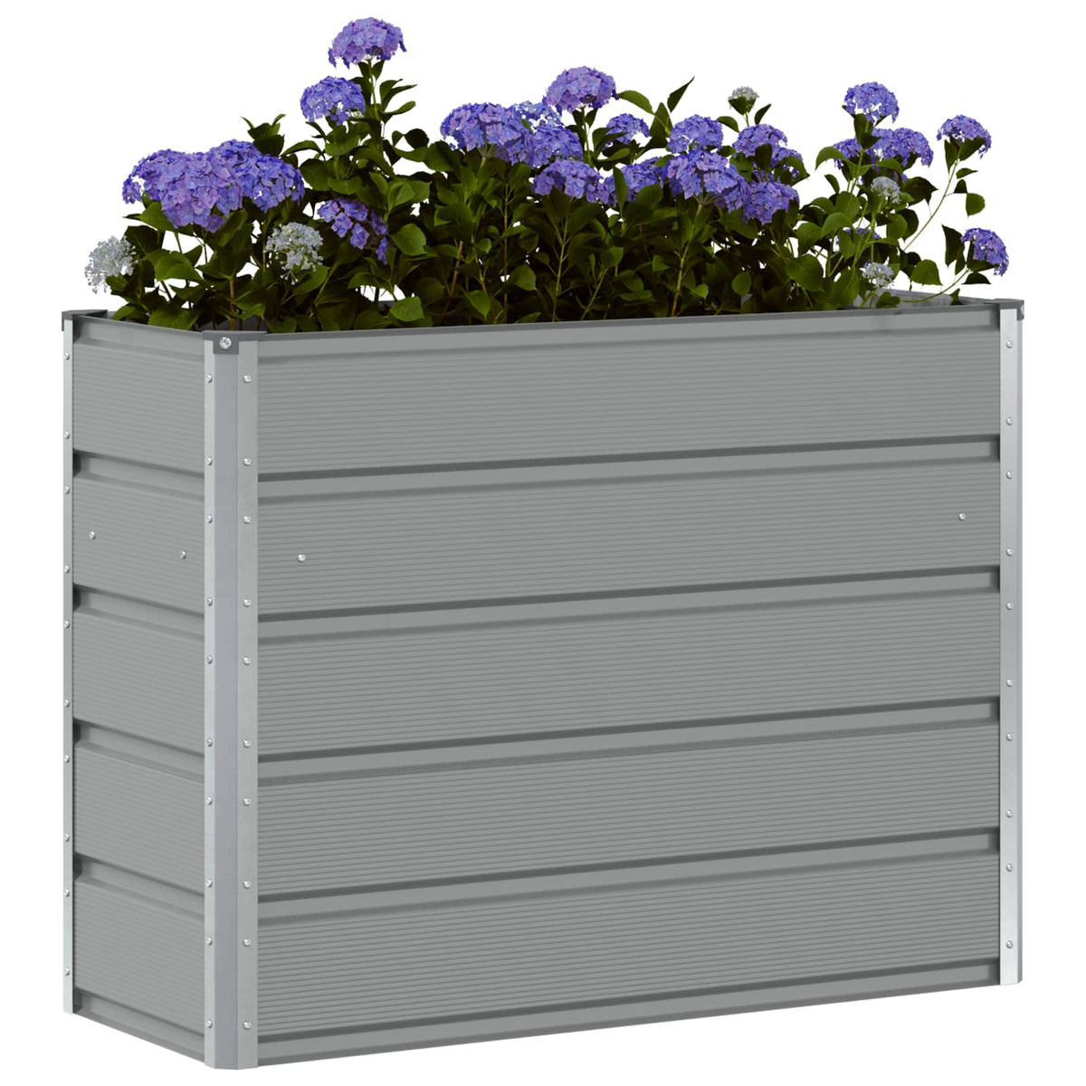 Vidaxl plantenbak lichtgrijs 100 x 40 x 75 cm staal