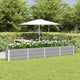 Vidaxl plantenbak lichtgrijs 320 x 40 x 45 cm staal