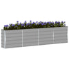 Vidaxl plantenbak lichtgrijs 160 x 40 x 75 cm staal