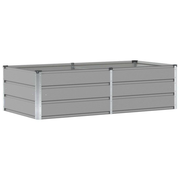 Vidaxl plantenbak lichtgrijs 160 x 80 x 45 cm staal