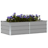 Vidaxl plantenbak lichtgrijs 160 x 80 x 45 cm staal