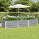 Vidaxl plantenbak lichtgrijs 240 x 80 x 45 cm staal