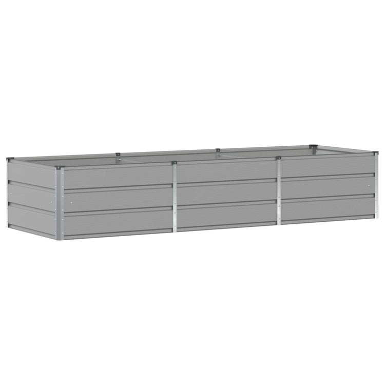 Vidaxl plantenbak lichtgrijs 240 x 80 x 45 cm staal