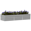 Vidaxl plantenbak lichtgrijs 240 x 80 x 45 cm staal