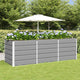 Vidaxl plantenbak lichtgrijs 240 x 80 x 75 cm staal