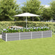 Vidaxl plantenbak lichtgrijs 320 x 80 x 45 cm staal