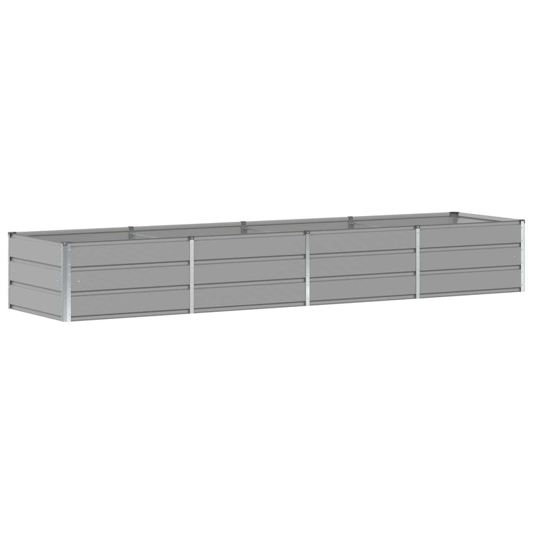 Vidaxl plantenbak lichtgrijs 320 x 80 x 45 cm staal