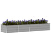 Vidaxl plantenbak lichtgrijs 320 x 80 x 45 cm staal