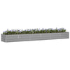 Vidaxl plantenbak lichtgrijs 480 x 80 x 45 cm staal
