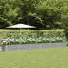 Vidaxl plantenbak lichtgrijs 600 x 80 x 45 cm staal