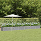 Vidaxl plantenbak lichtgrijs 600 x 80 x 45 cm staal