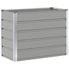 Vidaxl plantenbak lichtgrijs 480 x 50 x 45 cm gegalvaniseerd staal