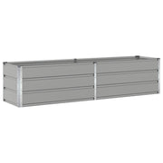 Vidaxl plantenbak lichtgrijs 195 x 50 x 45 cm gegalvaniseerd staal - afbeelding 2