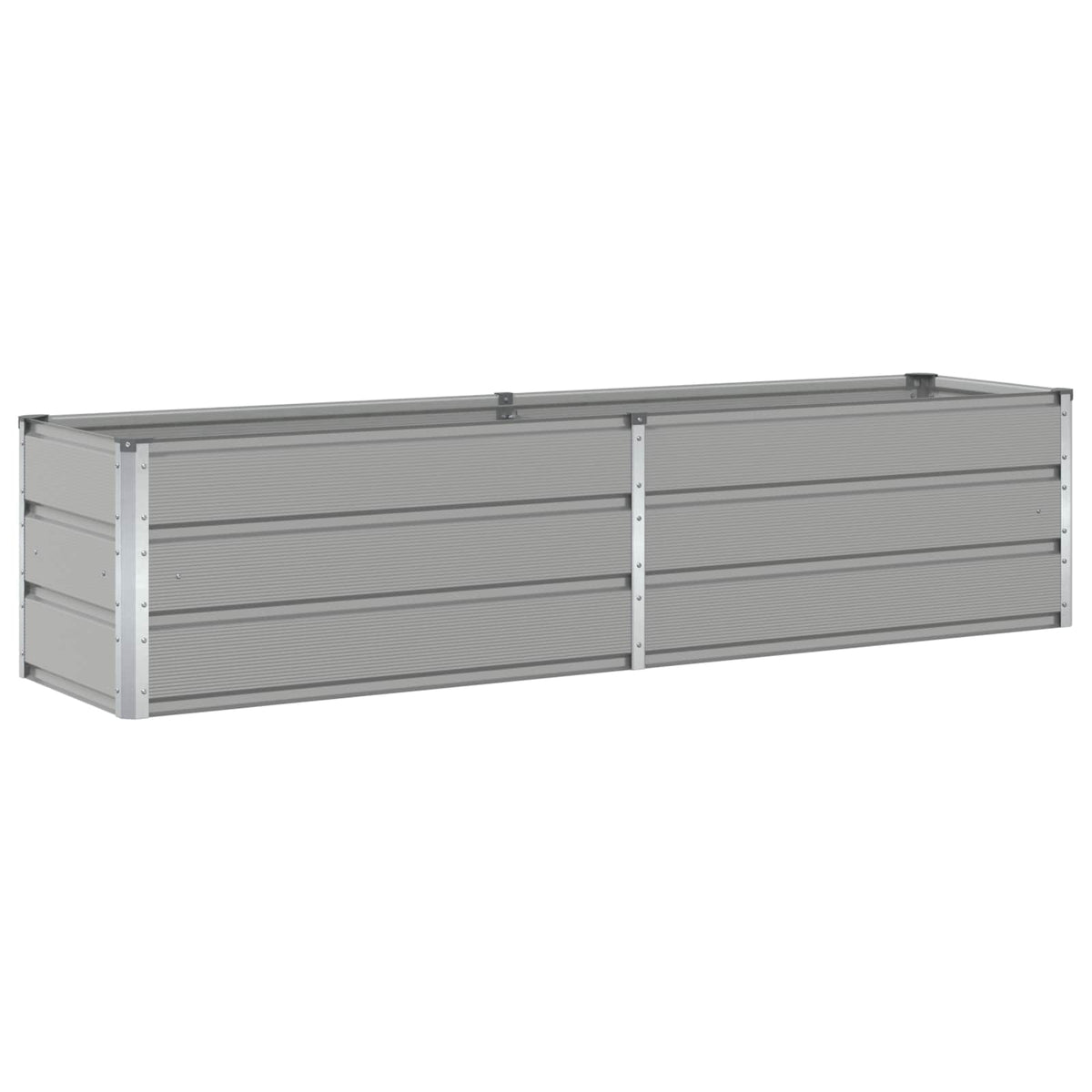 Vidaxl plantenbak lichtgrijs 195 x 50 x 45 cm gegalvaniseerd staal