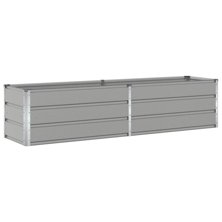 Vidaxl plantenbak lichtgrijs 195 x 50 x 45 cm gegalvaniseerd staal