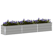 Vidaxl plantenbak lichtgrijs 290 x 50 x 45 cm gegalvaniseerd staal - afbeelding 3