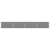 Vidaxl plantenbak lichtgrijs 480 x 50 x 45 cm gegalvaniseerd staal