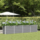 Vidaxl plantenbak lichtgrijs 385 x 50 x 75 cm gegalvaniseerd staal