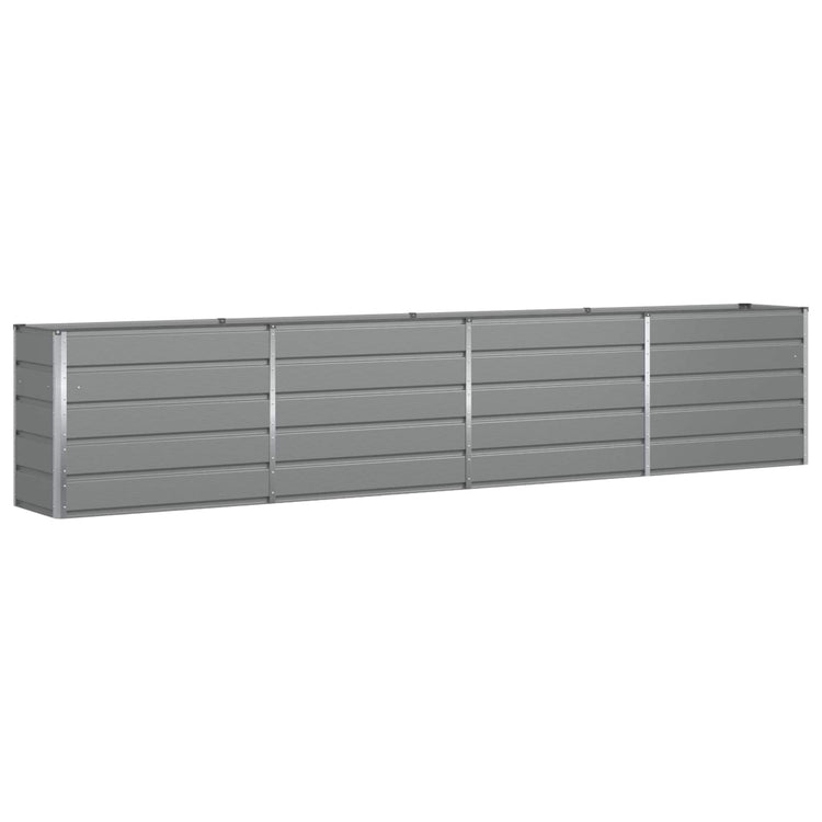 Vidaxl plantenbak lichtgrijs 385 x 50 x 75 cm gegalvaniseerd staal