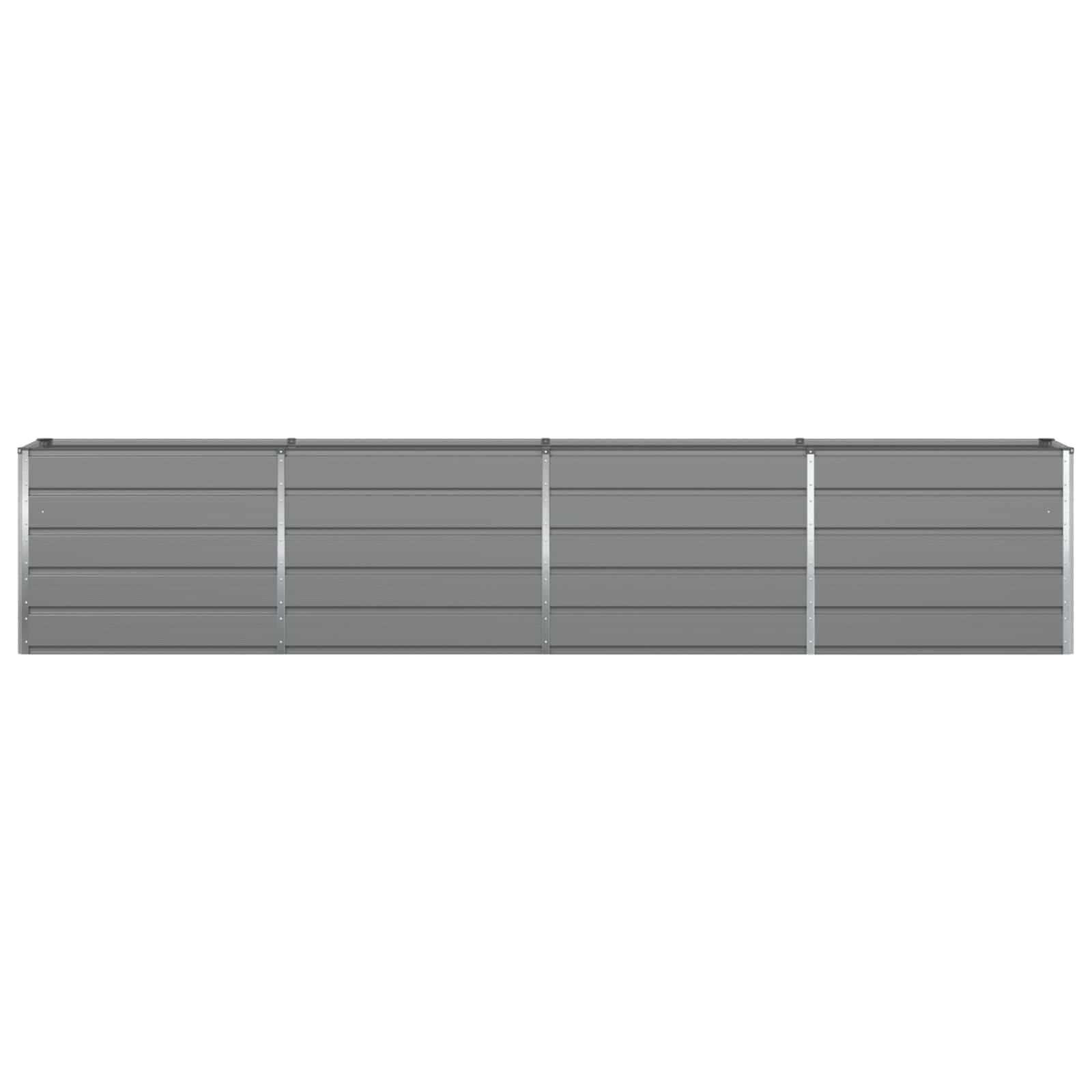 Vidaxl plantenbak lichtgrijs 480 x 50 x 45 cm gegalvaniseerd staal