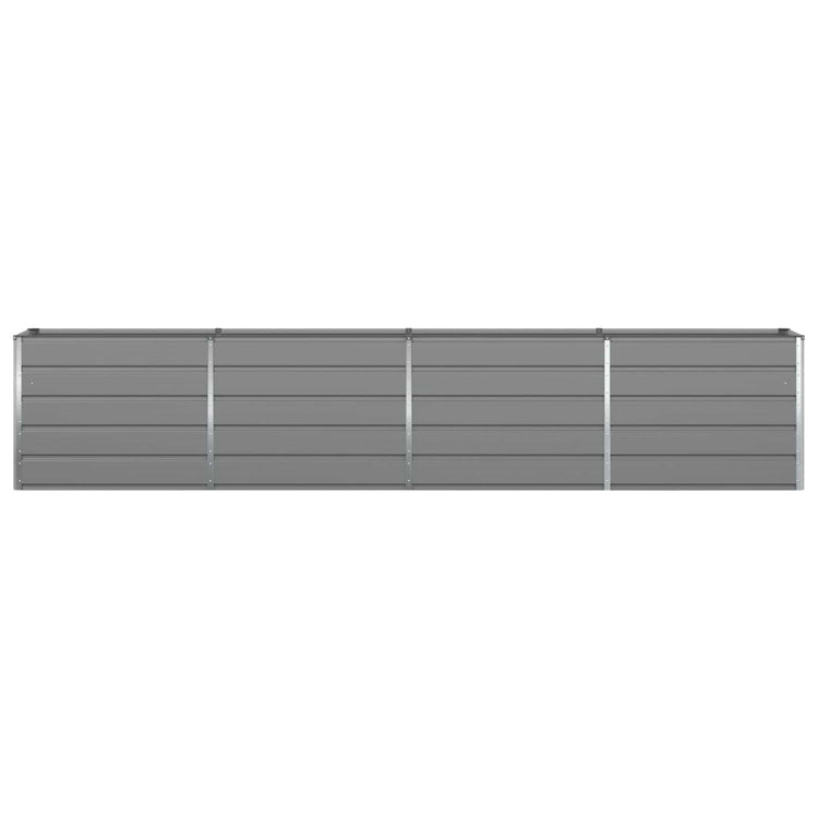 Vidaxl plantenbak lichtgrijs 385 x 50 x 75 cm gegalvaniseerd staal