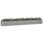 Vidaxl plantenbak lichtgrijs 480 x 50 x 45 cm gegalvaniseerd staal - afbeelding 3